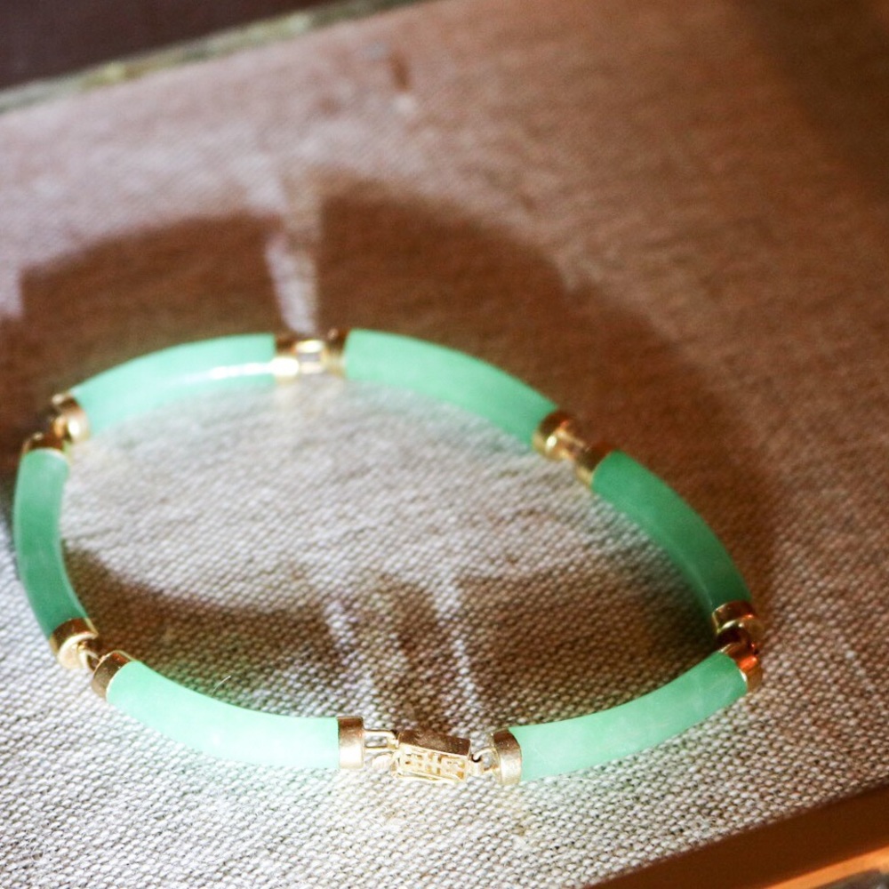 Jade & Gold bracelet